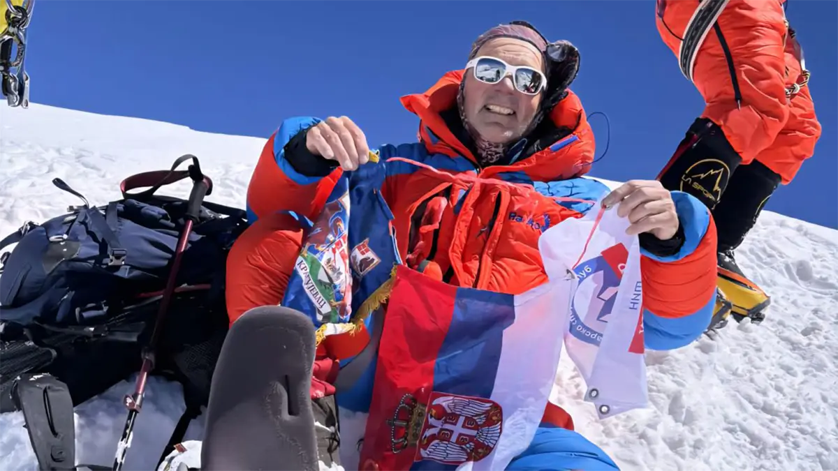 Planinar iz Niša prvi iz Srbije na vrhu Dhaulagirija Dragan Čeliković