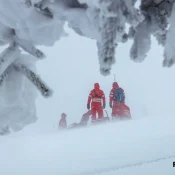 Slika akcije spašavanja na snegu