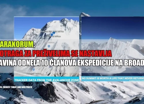 Karakorum: potraga za preživelima se nastavlja nakon lavine na Broad Peaku