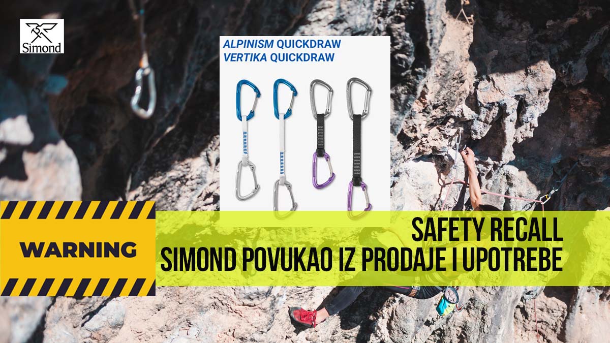 SAFETY RECALL SIMOND povukao iz prodaje i upotrebe više serija komplea SIGURSNSTI